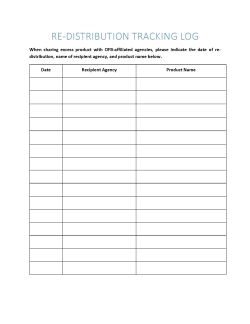 Re-distribution log